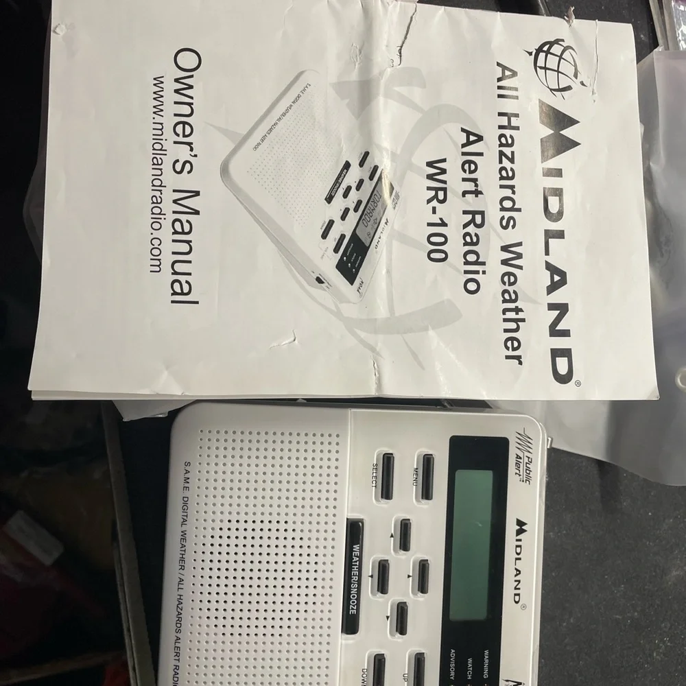 Midland WR100 Weather Alert Radio - White
